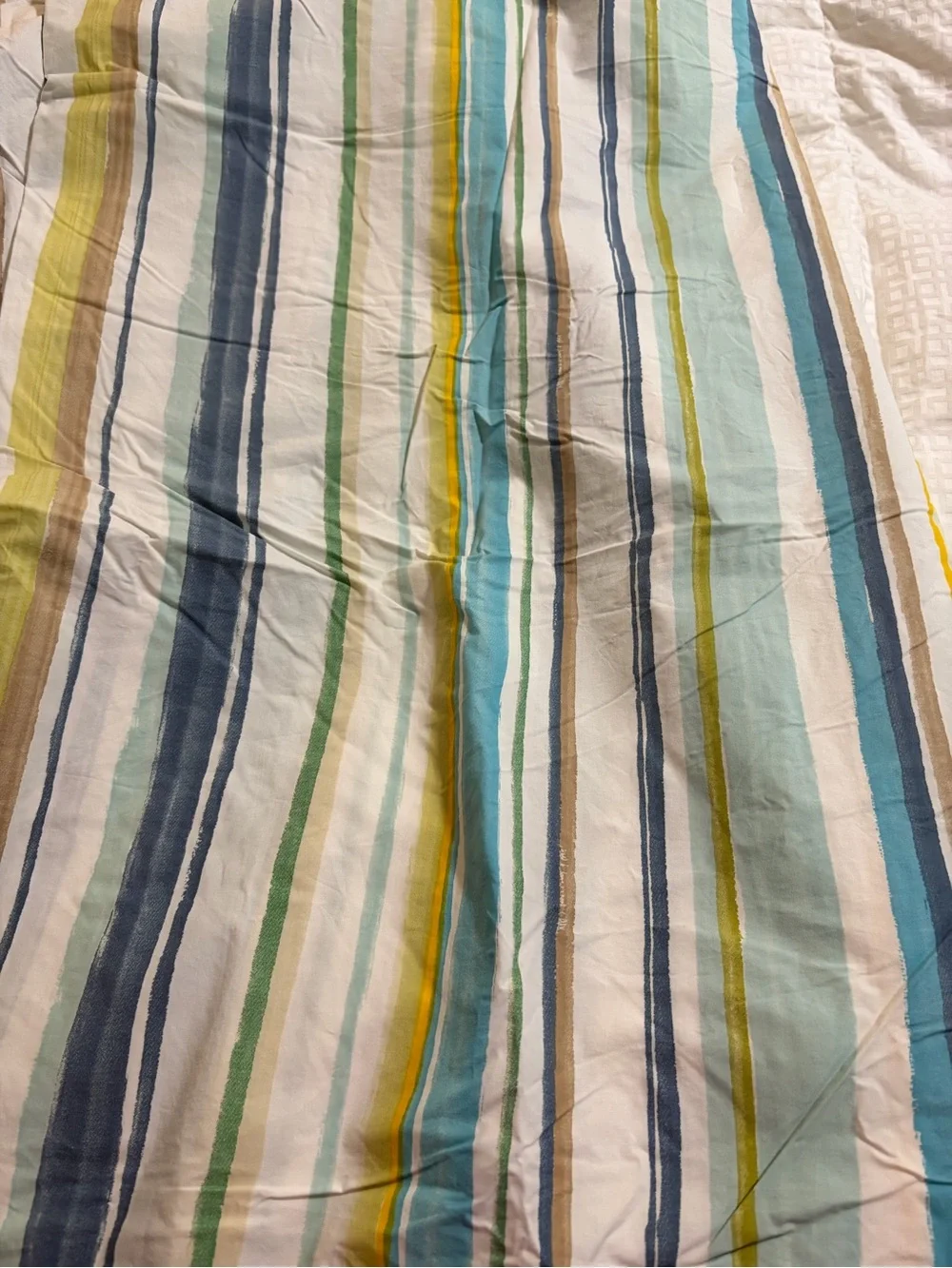 RARE POTTERY BARN stripes Full / Queen Duvet cover